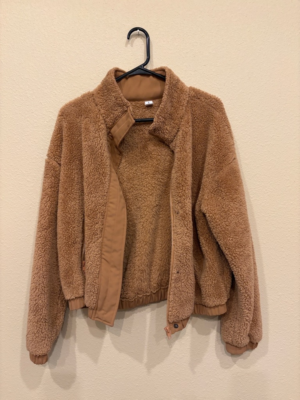Teddy Sherpa Jacket - Camel